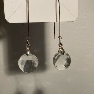 Rainbow prism hoop earrings